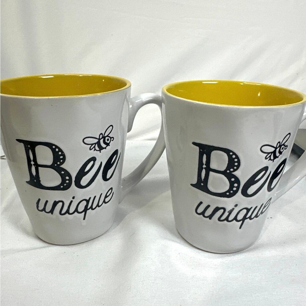 Bee Unique coffee mugs set of two.
